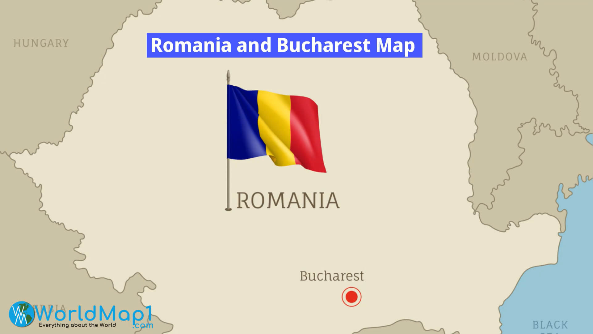 Romania and Bucharest Map